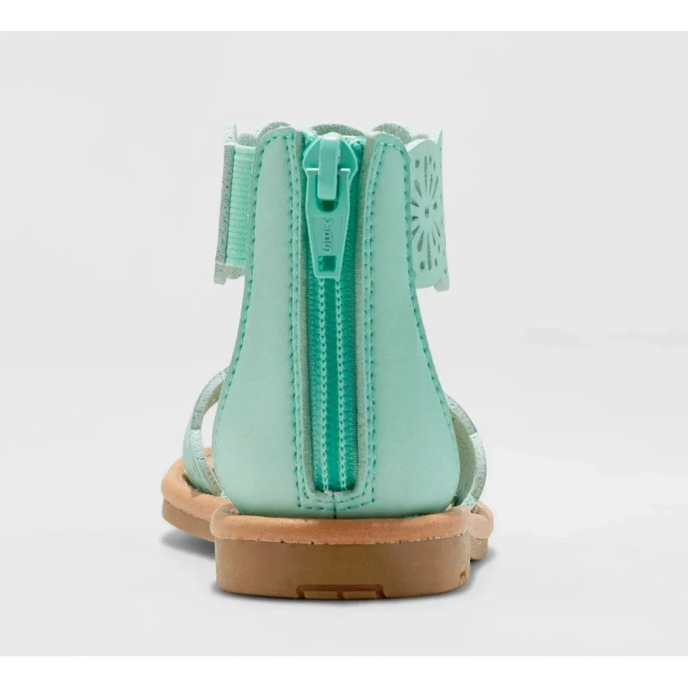 Cat & Jack‎ By Target Dara Sandals Toddler Girls Size 5 Gladiator Mint Green NEW